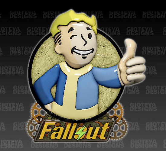 Fallout Vaultboy 3D model