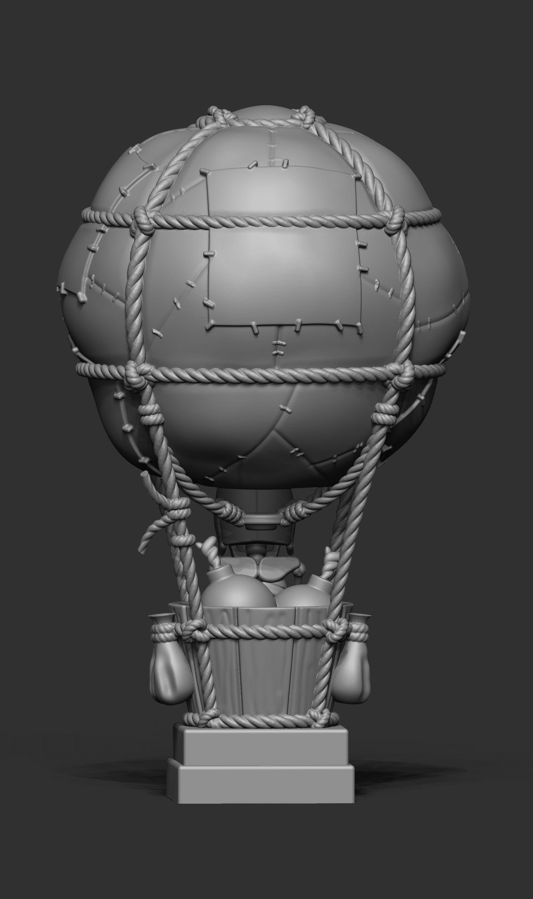 balloon skeleton clash royale 3d model 3D print model_3