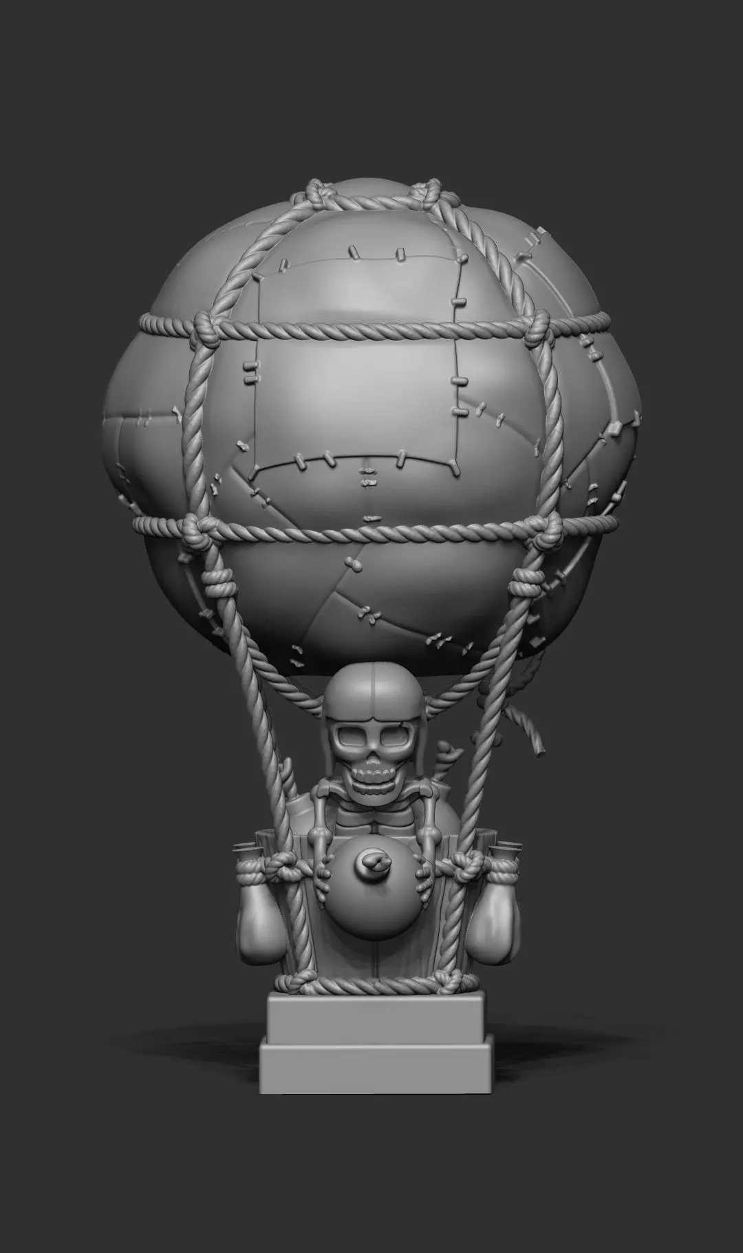 balloon skeleton clash royale 3d model 3D print model_0