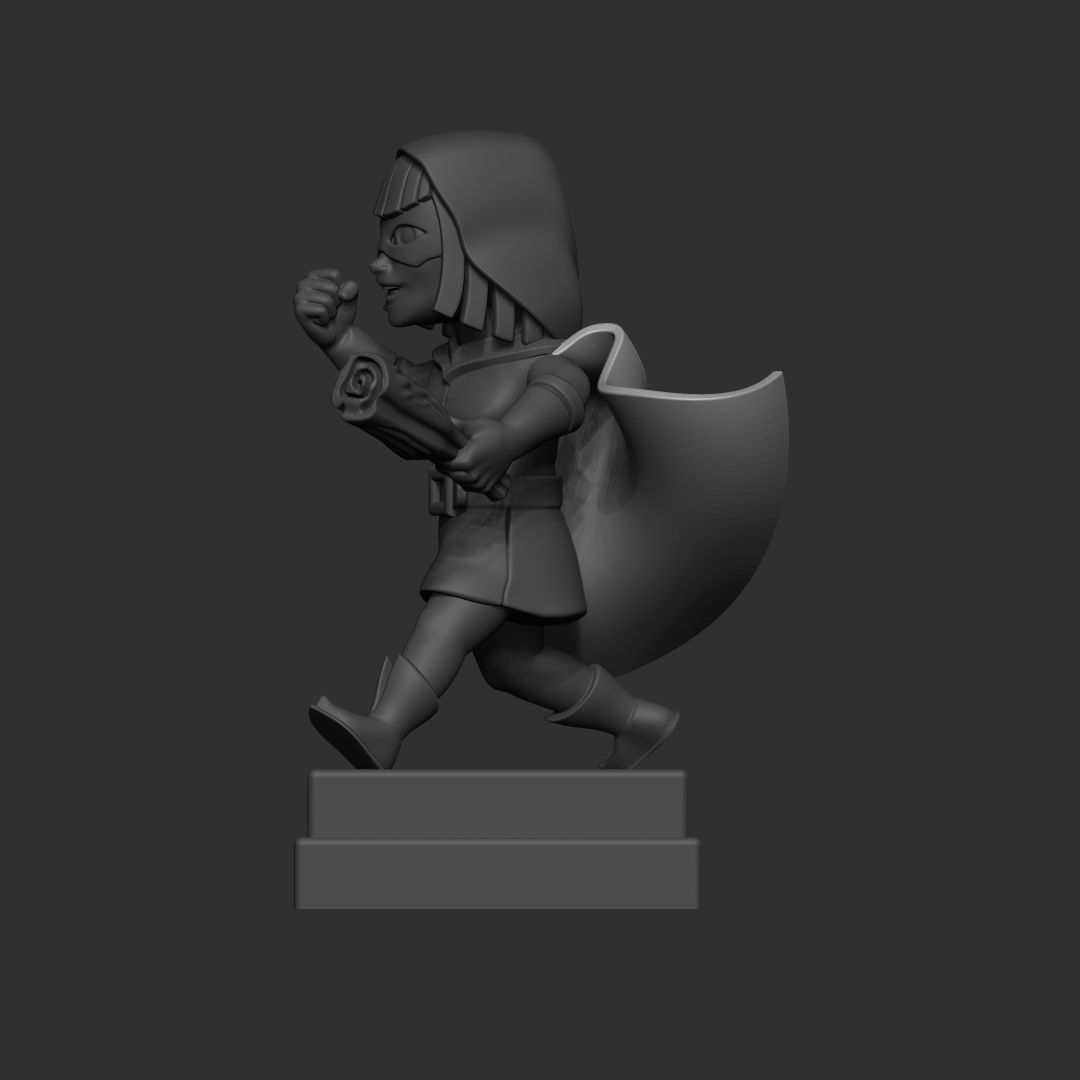Bandit clash royale 3d model 3D print model_3