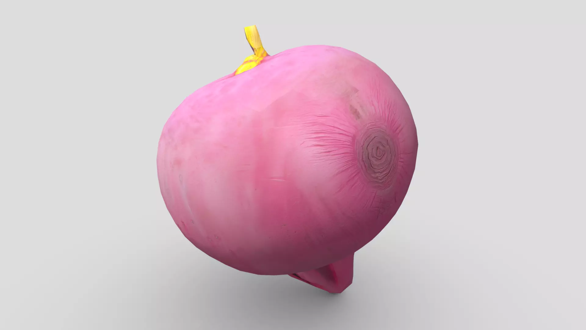 Beetroot Low-poly 3D model_0