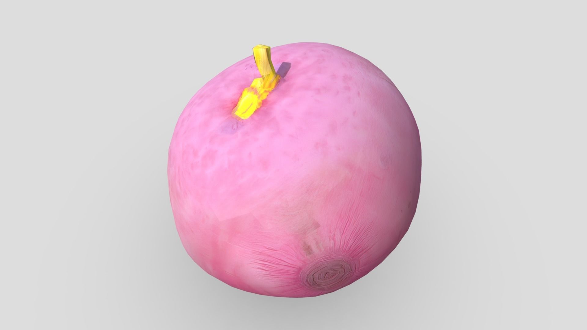 Beetroot Low-poly 3D model_3