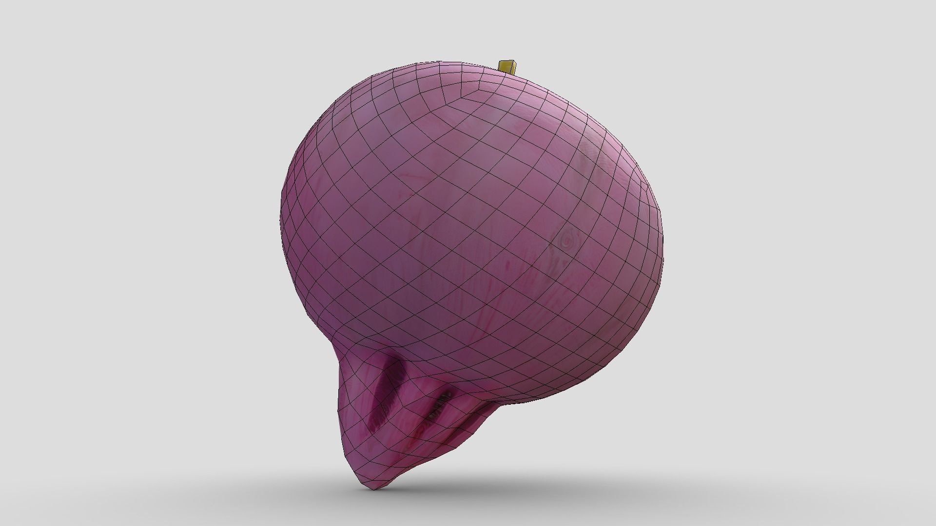 Beetroot Low-poly 3D model_8