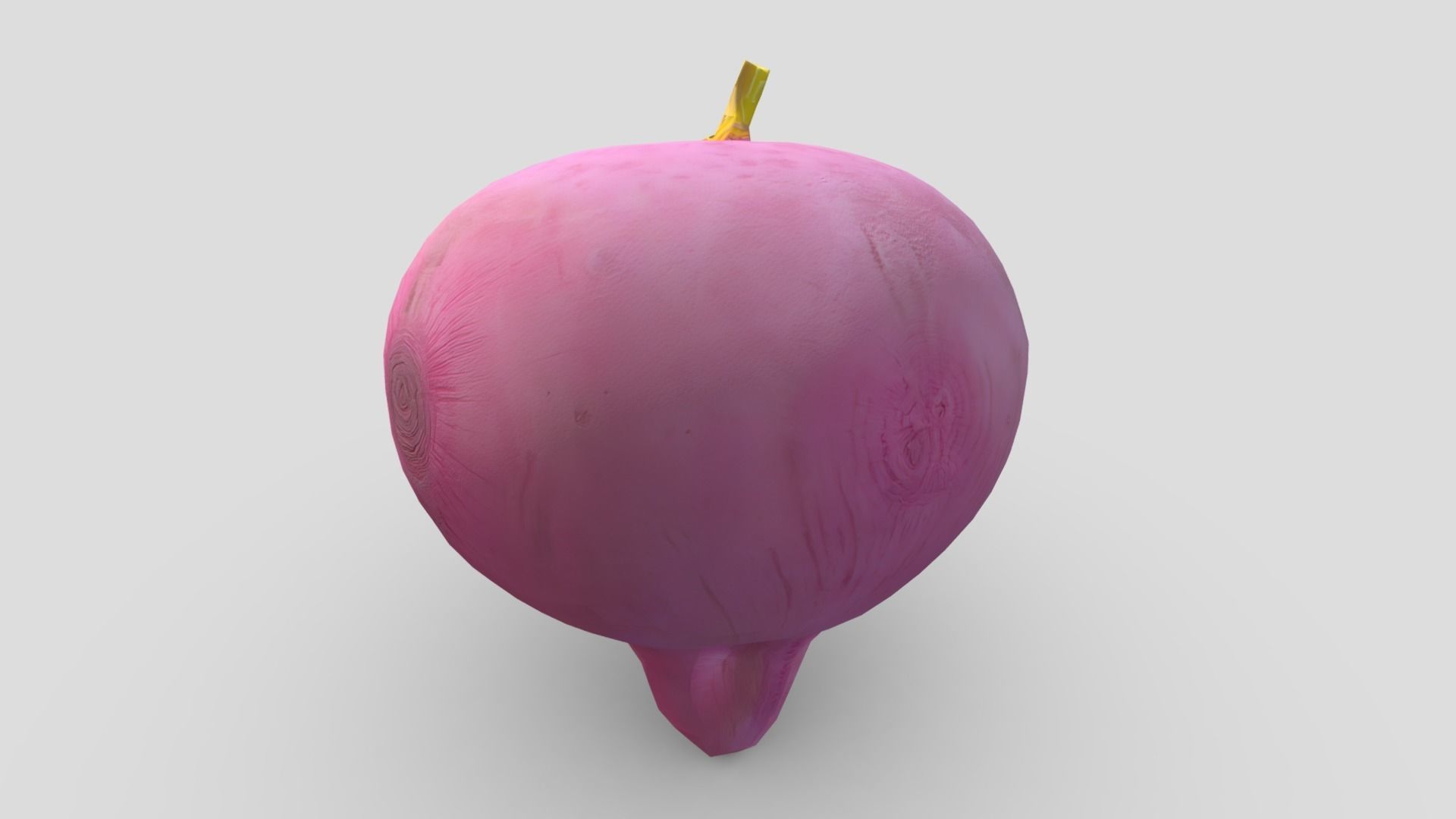 Beetroot Low-poly 3D model_5