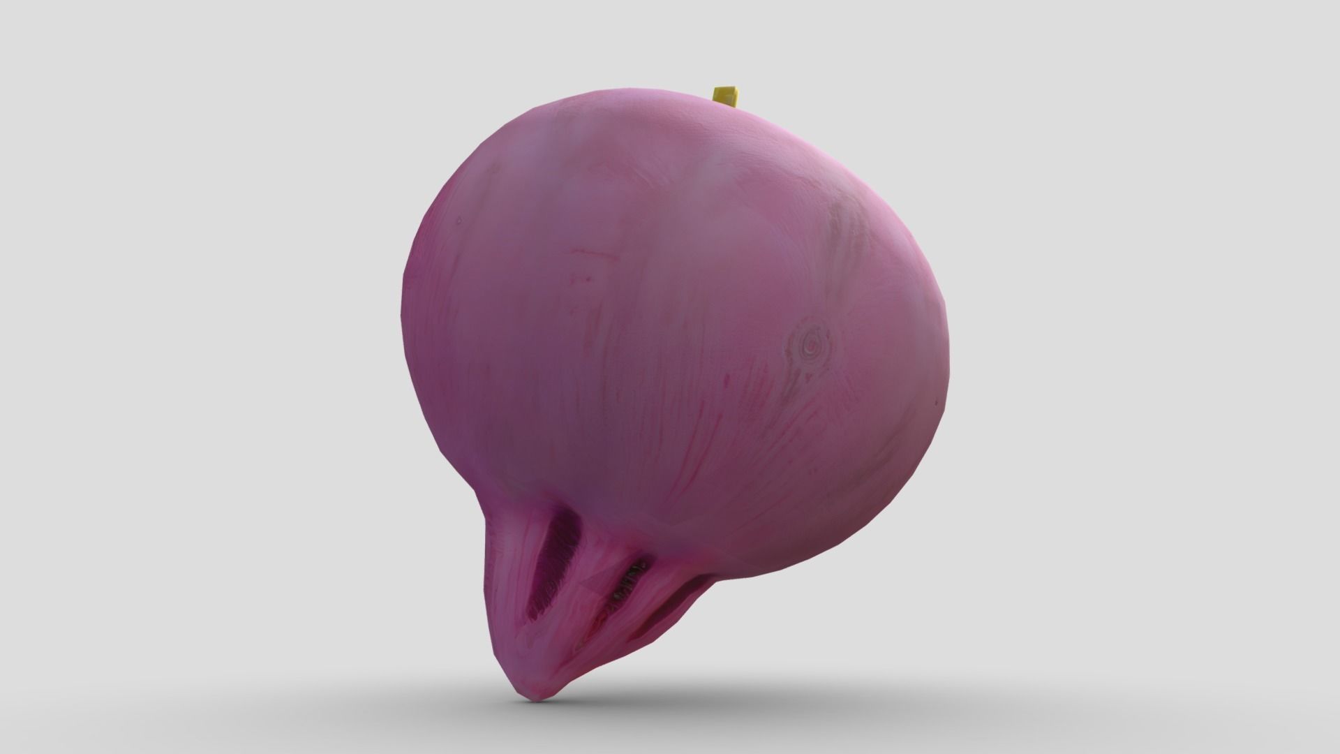Beetroot Low-poly 3D model_7