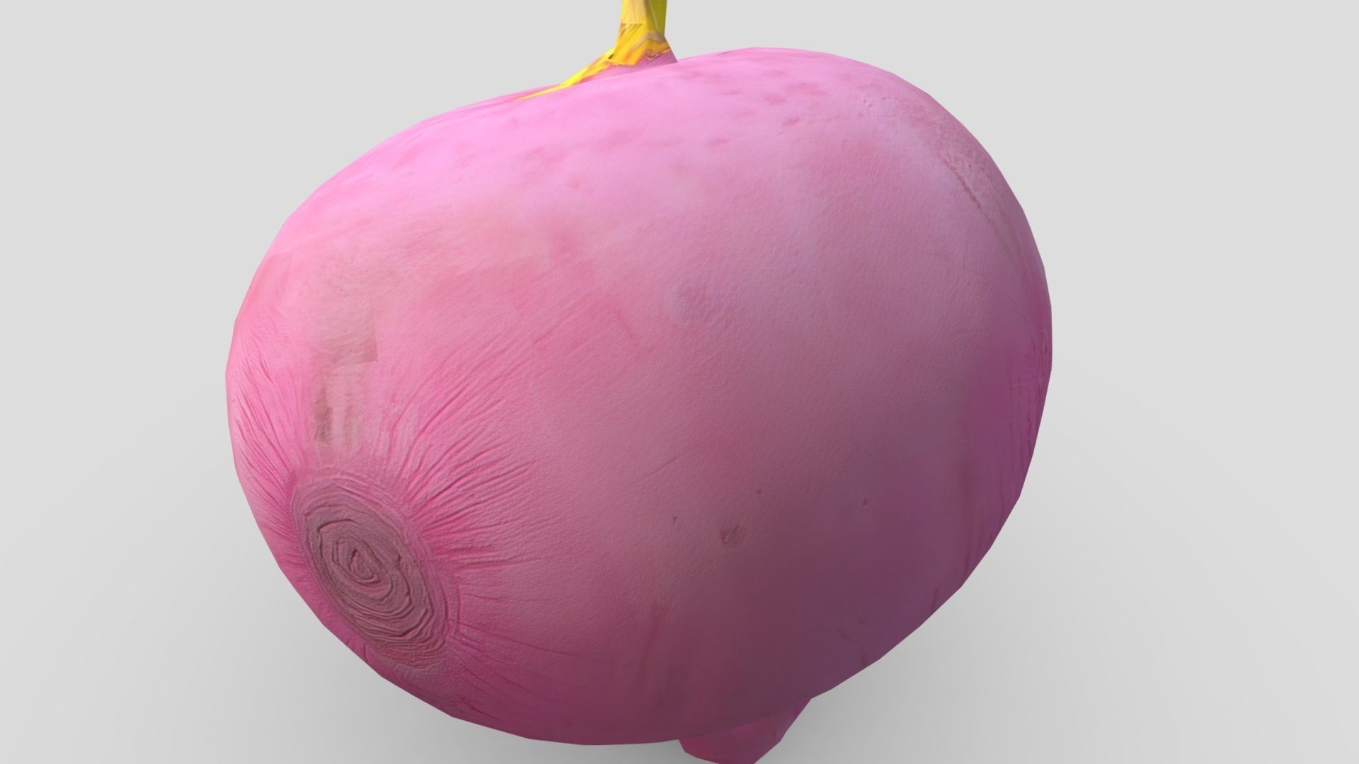 Beetroot Low-poly 3D model_9