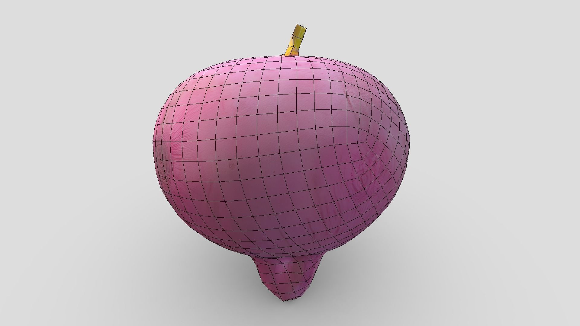 Beetroot Low-poly 3D model_6