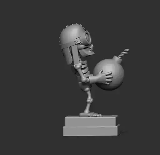 Bomber clash royale 3d model