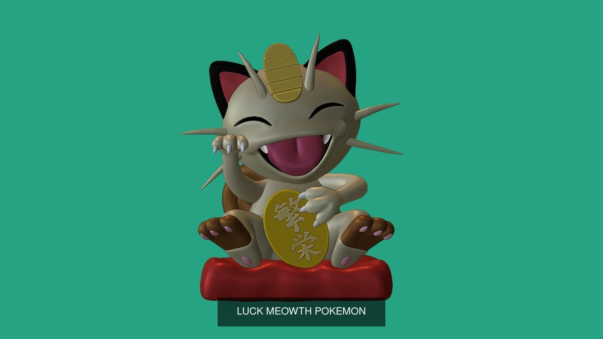 Lucky Meowth  3D Model Collection_3