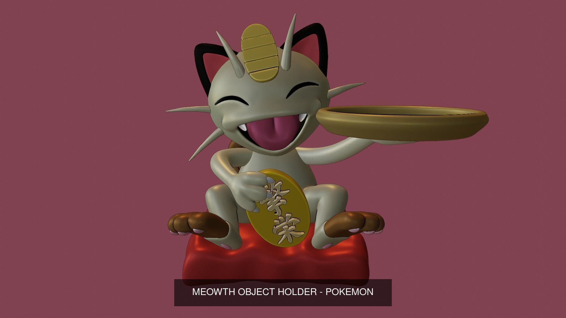 Lucky Meowth  3D Model Collection_2