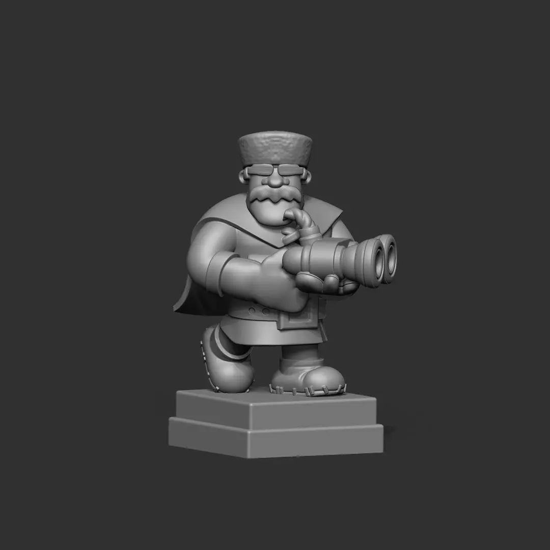 Hunter clash royale 3d model 3D print model_0