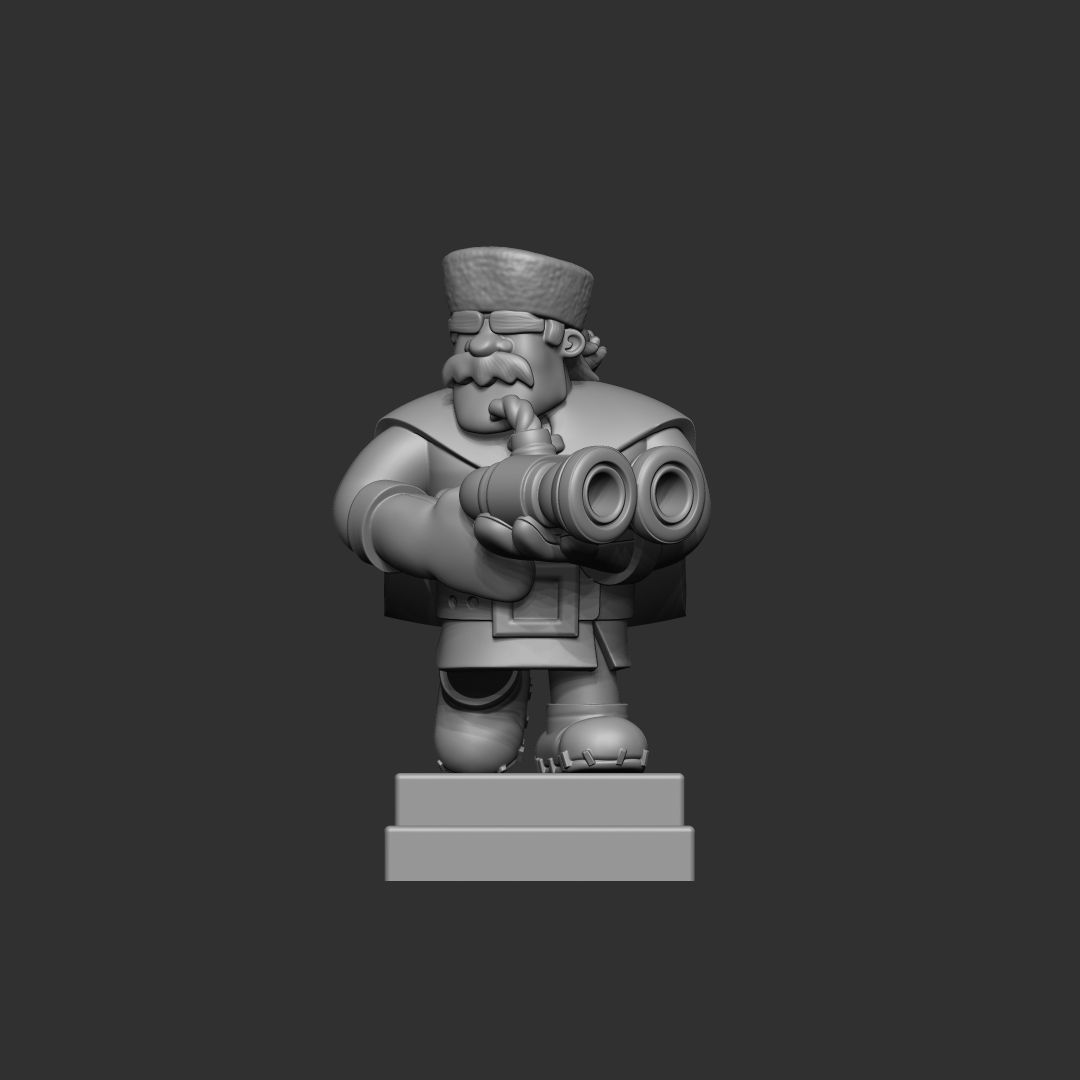Hunter clash royale 3d model 3D print model_1