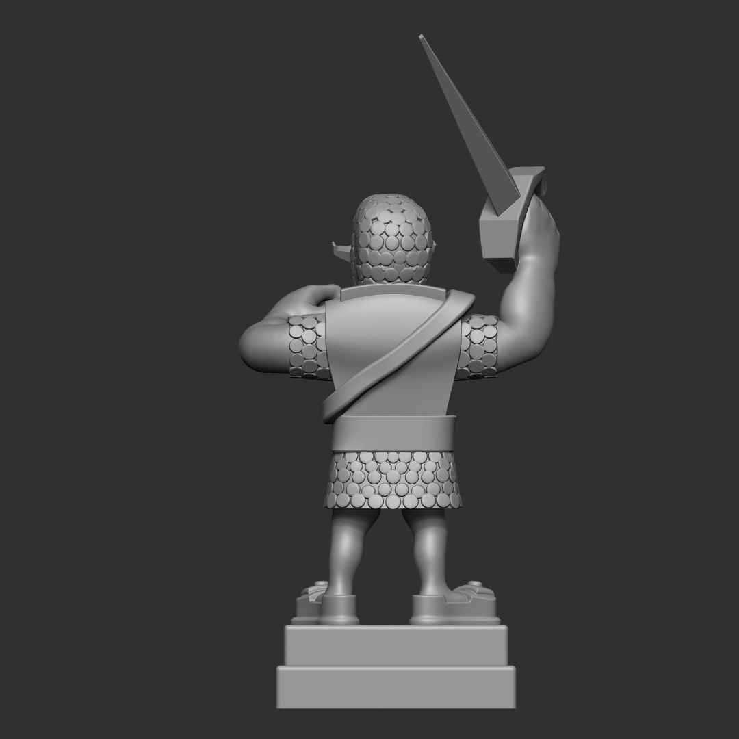 knight clash royale 3d model 3D print model_2