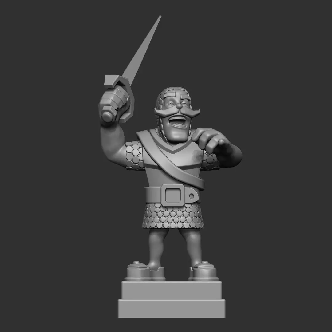 knight clash royale 3d model 3D print model_0