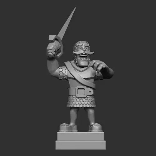 knight clash royale 3d model