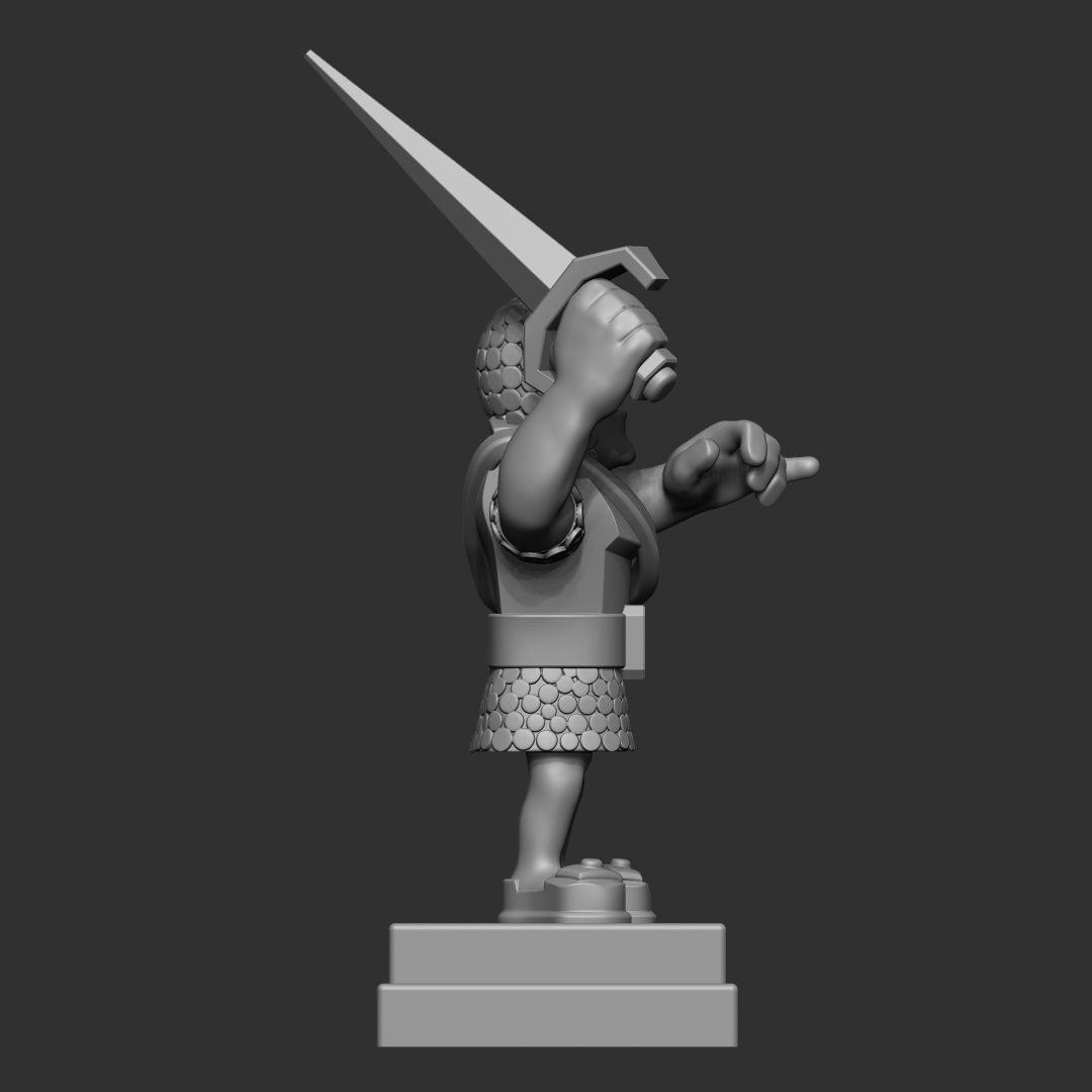 knight clash royale 3d model 3D print model_1