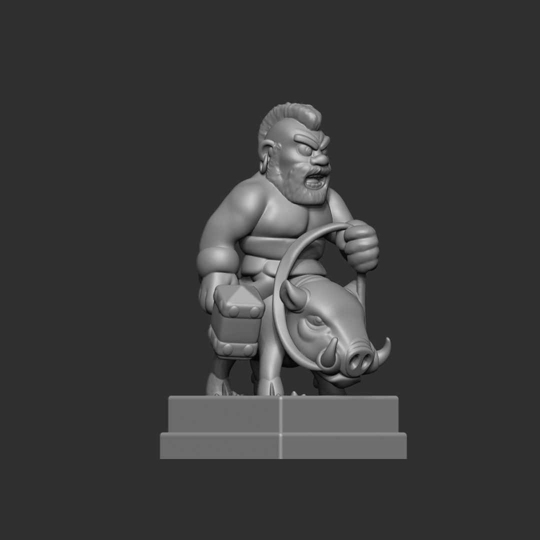 Runner clash royale 3d model 3D print model_4