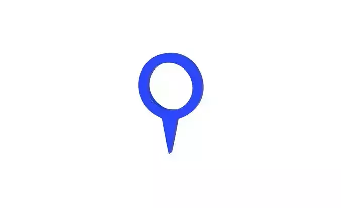 Pin 007 - Map Pointer Basic Blue