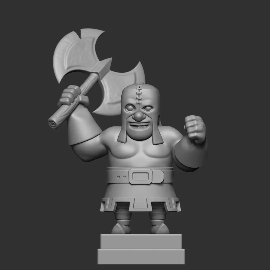 clash royale executioner 3d model 3D print model_0