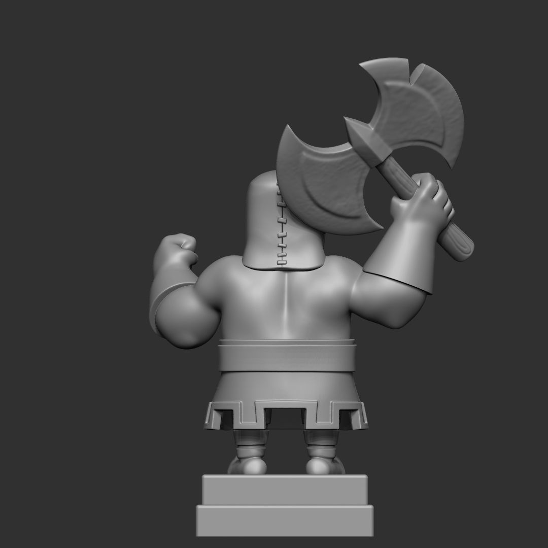 clash royale executioner 3d model 3D print model_2
