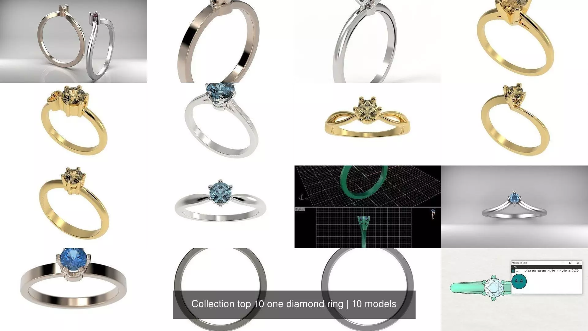 Collection top 10 one diamond ring _1