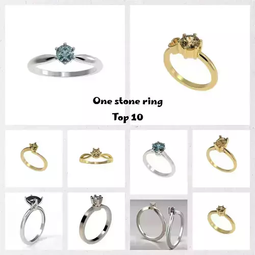 Collection top 10 one diamond ring