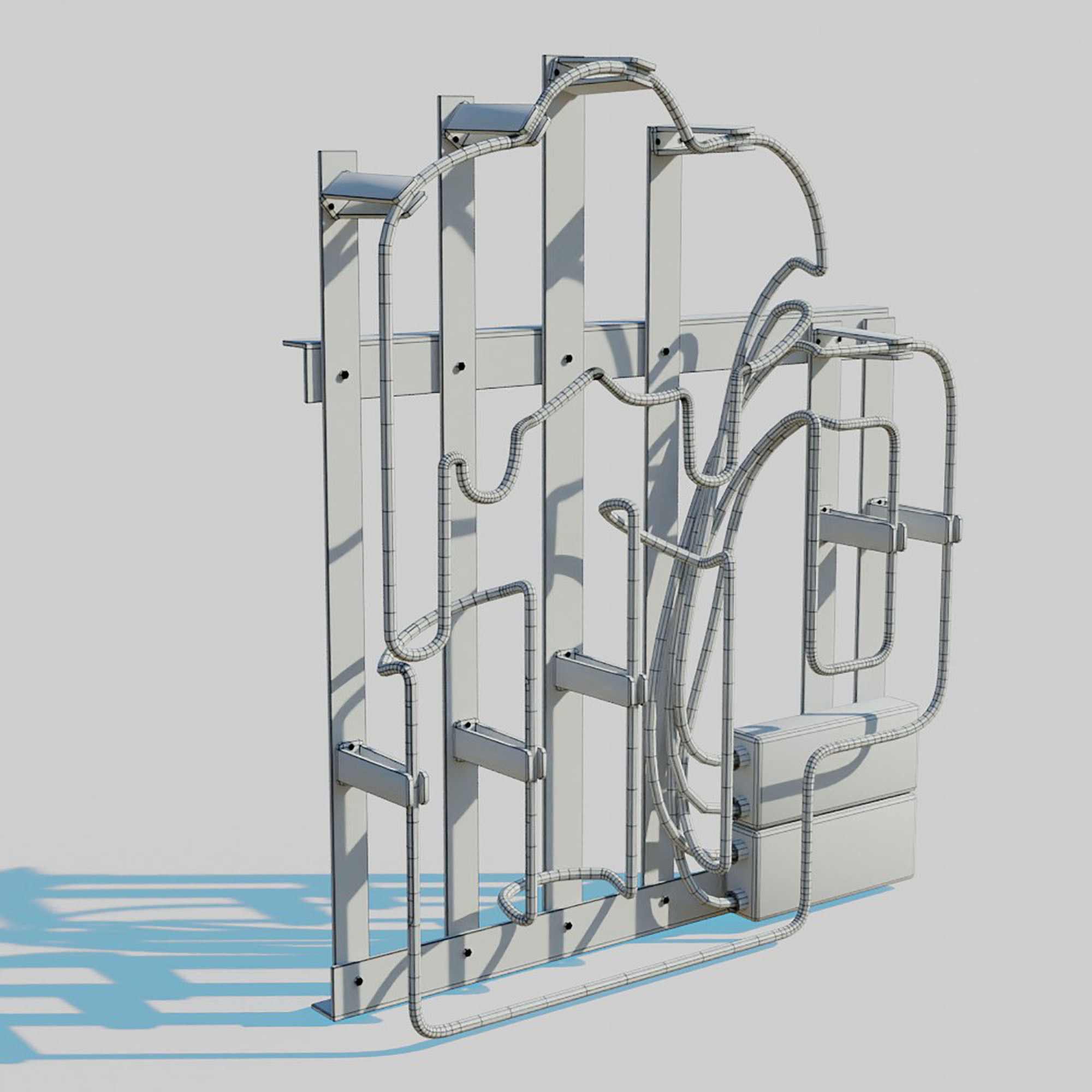 Cyberpunk Street Pack 3D model_37