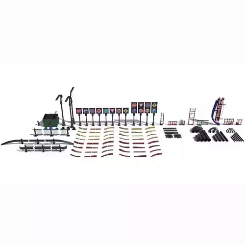 Cyberpunk Street Pack 3D model Cyberpunk Street Pack 3D model