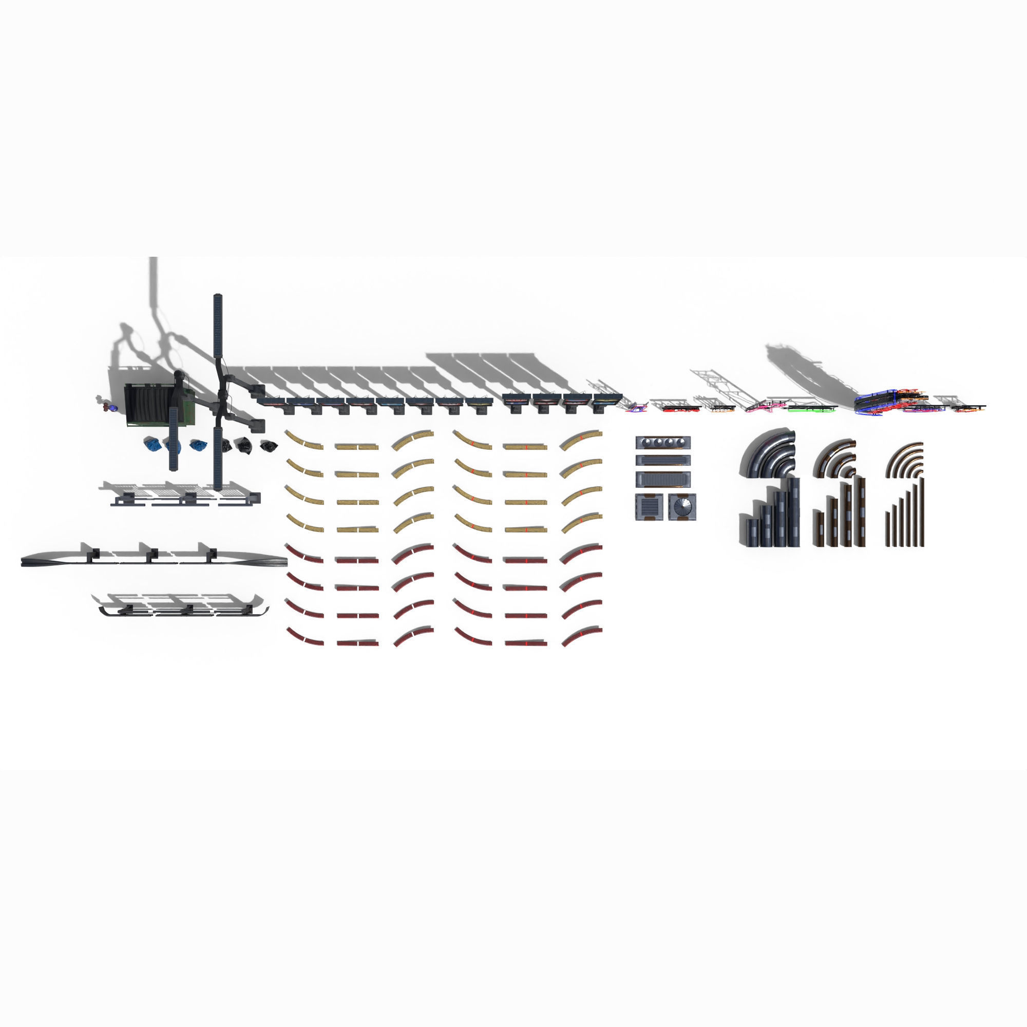 Cyberpunk Street Pack 3D model_8