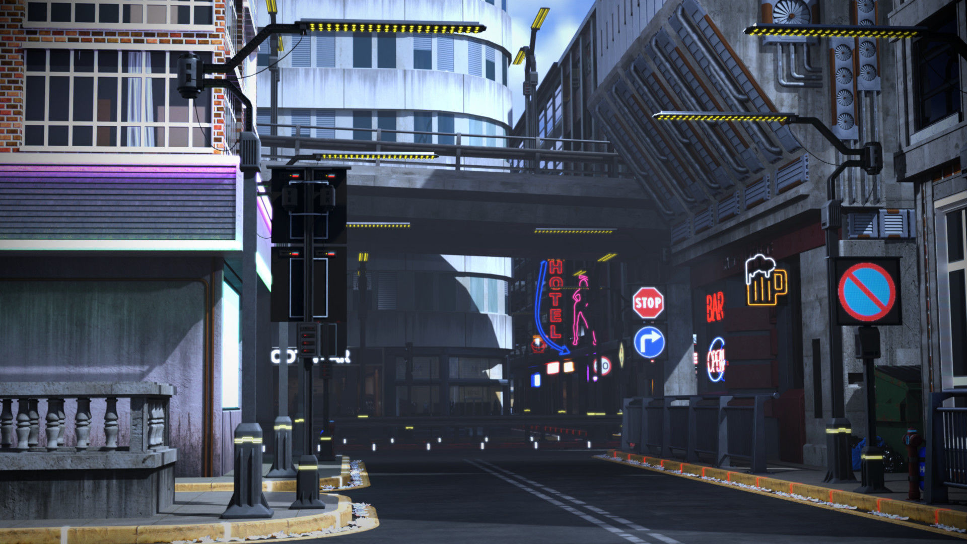 Cyberpunk Street Pack 3D model_87