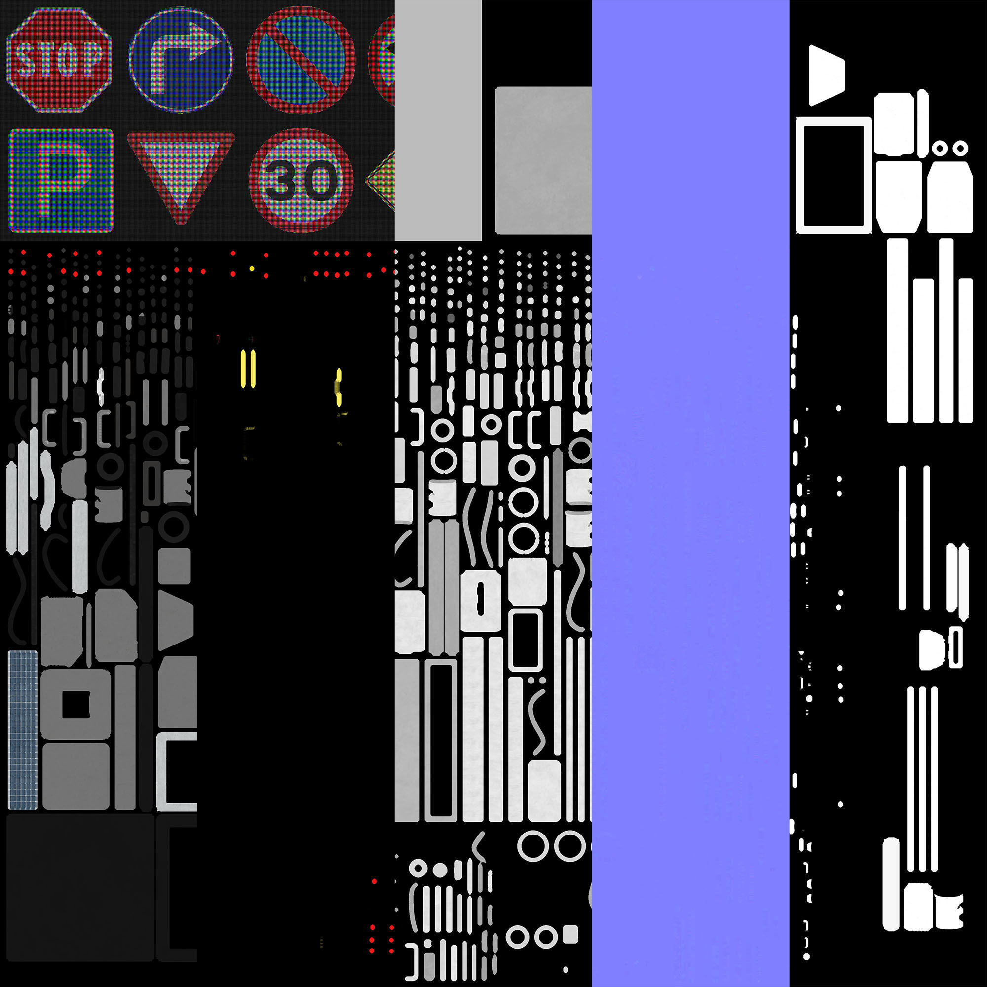 Cyberpunk Street Pack 3D model_26