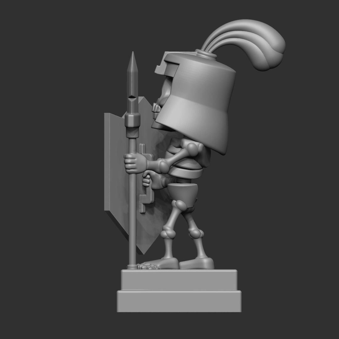 Guards clash royale 3d model 3D print model_3