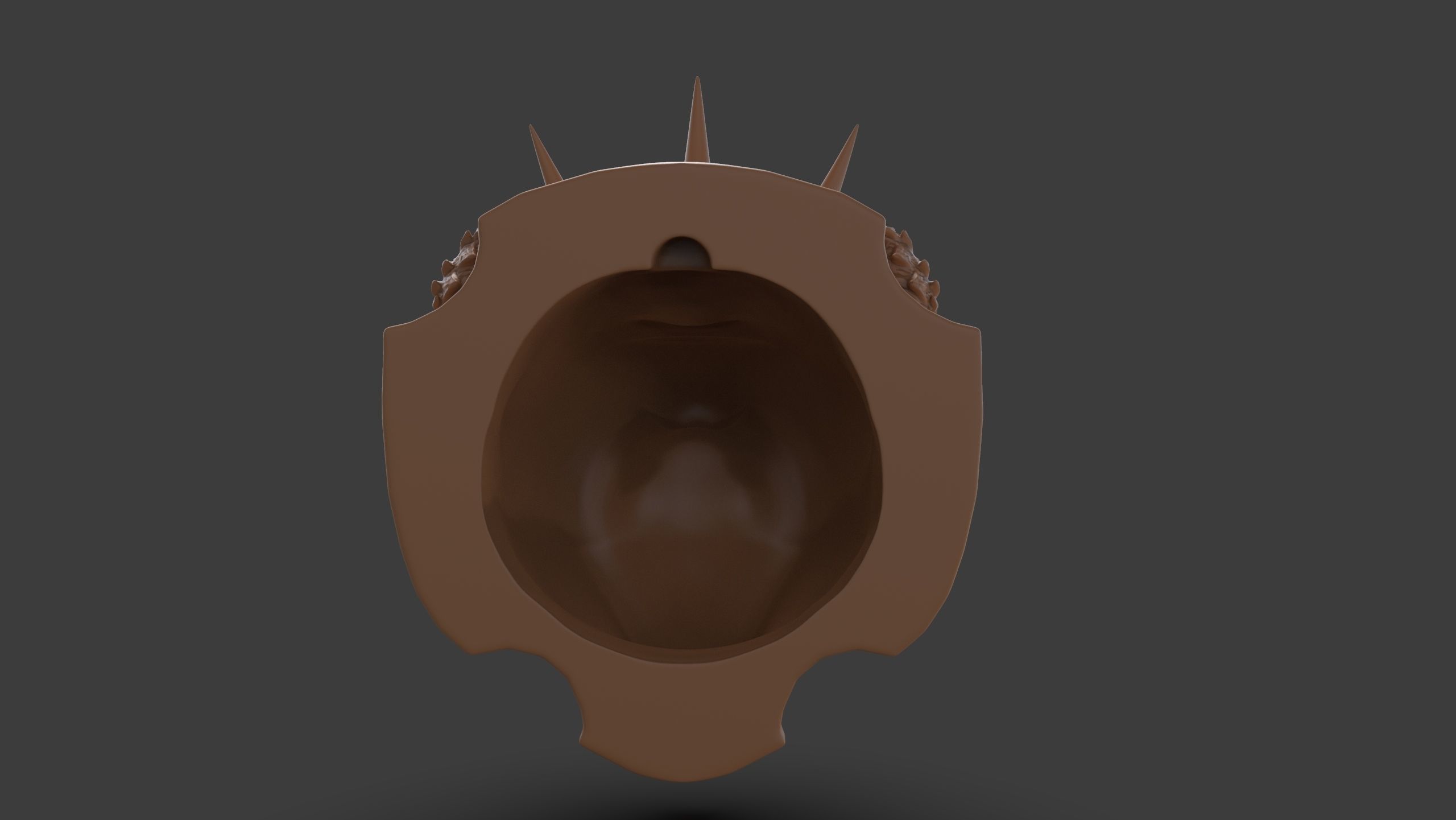 Stylized Grizzly Bear Trophy Head 3D print model_16