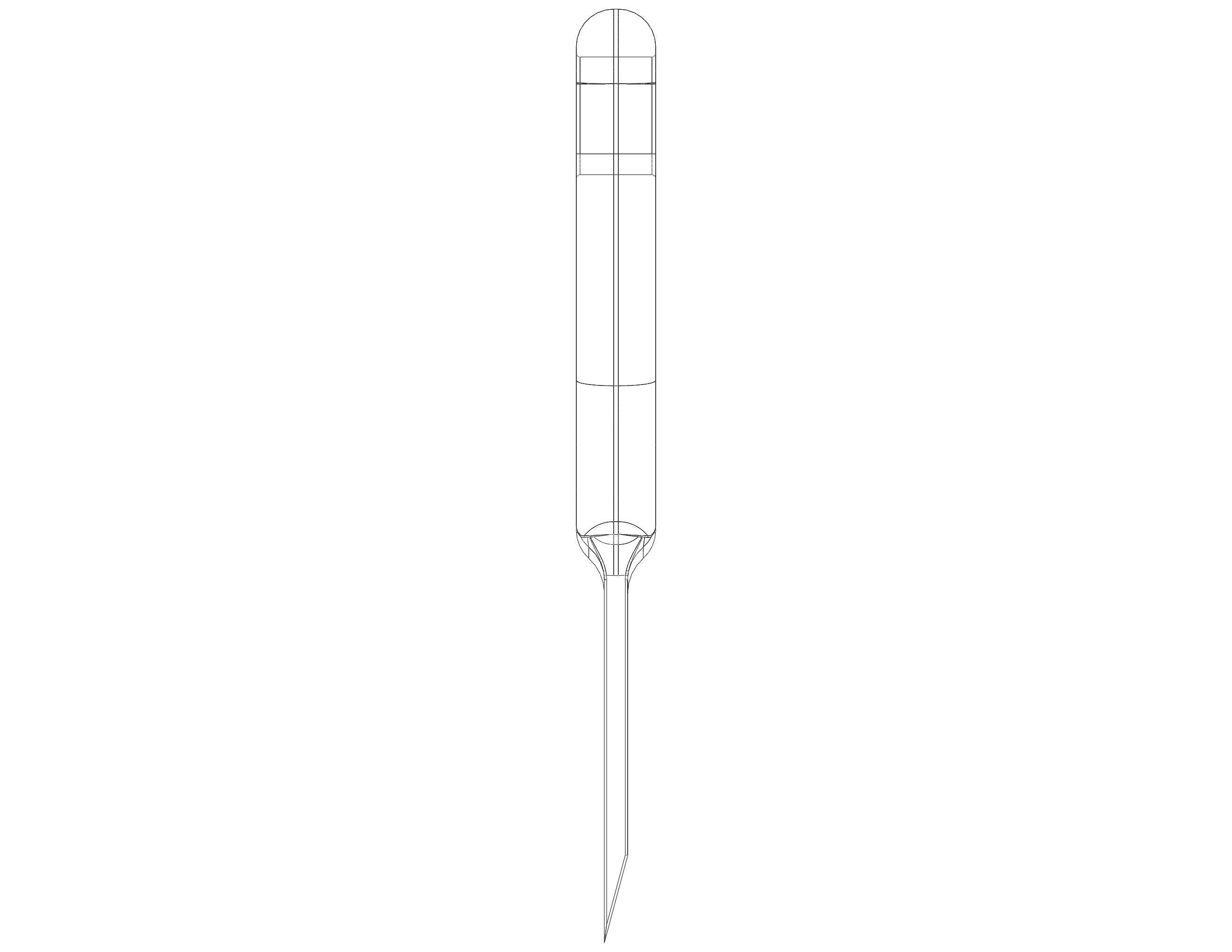 Plastic Hand Scraper with Hanging Hole 3D print model_32