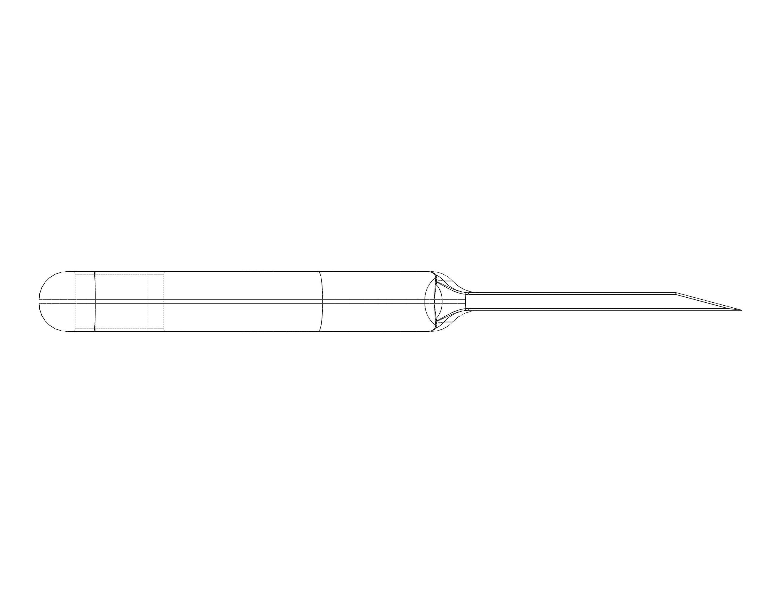 Plastic Hand Scraper with Hanging Hole 3D print model_39