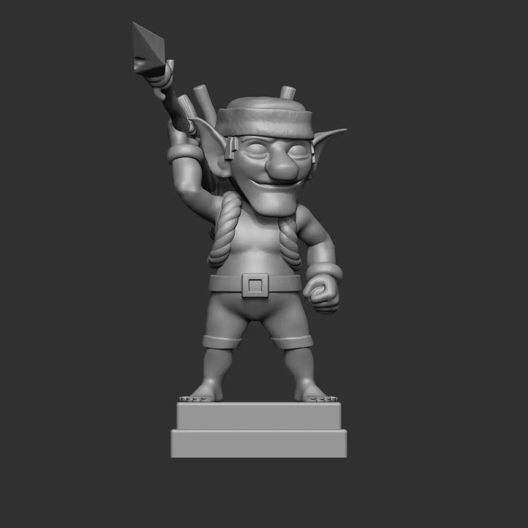 spear goblin clash royale 3d model 3D print model_0