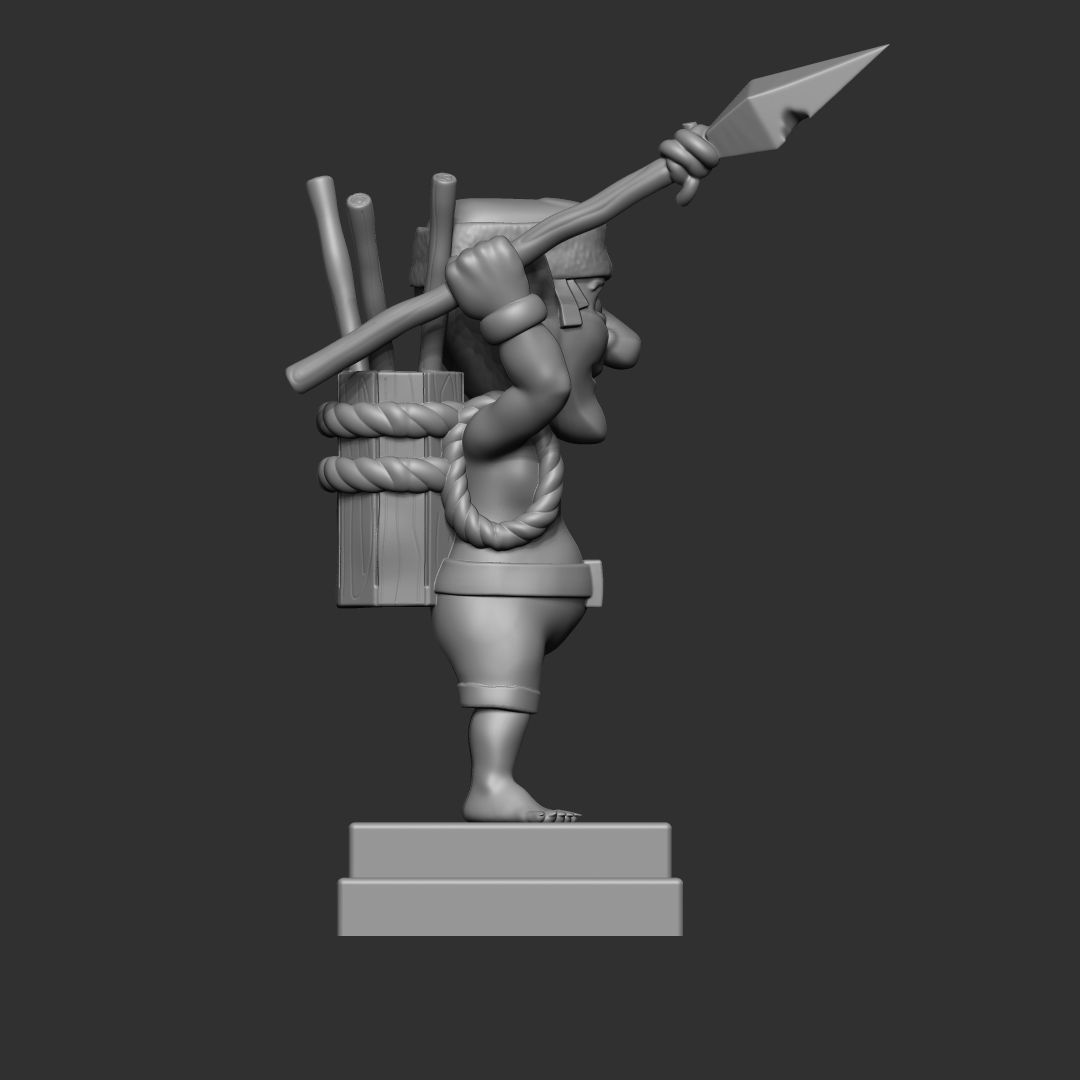 spear goblin clash royale 3d model 3D print model_1
