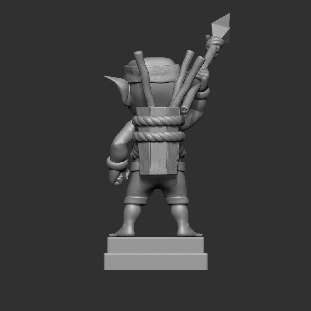 spear goblin clash royale 3d model 3D print model_2