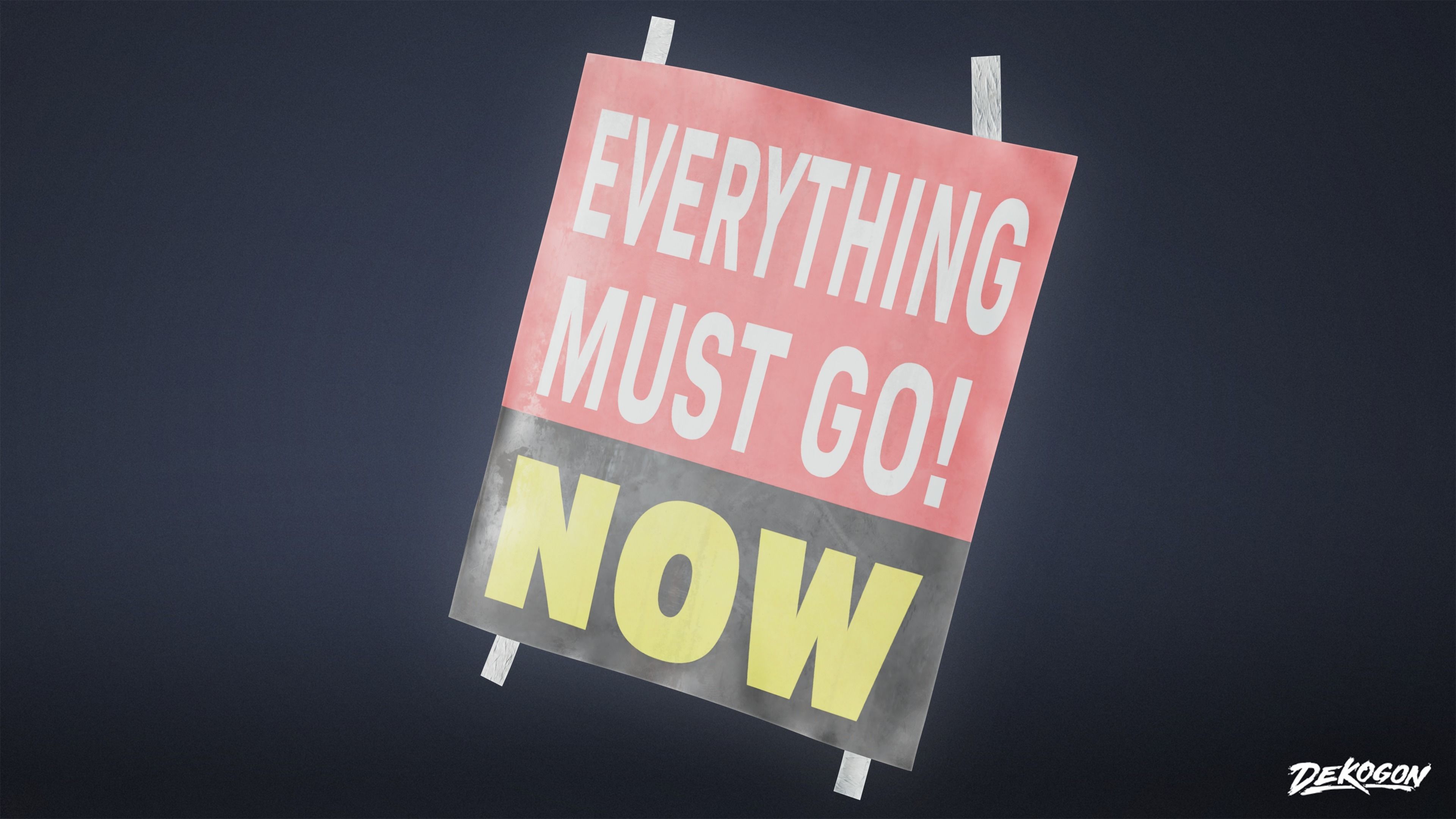 SIGNAGE - Business Signs 02 - LOW POLY AND NANITE Low-poly 3D model_17