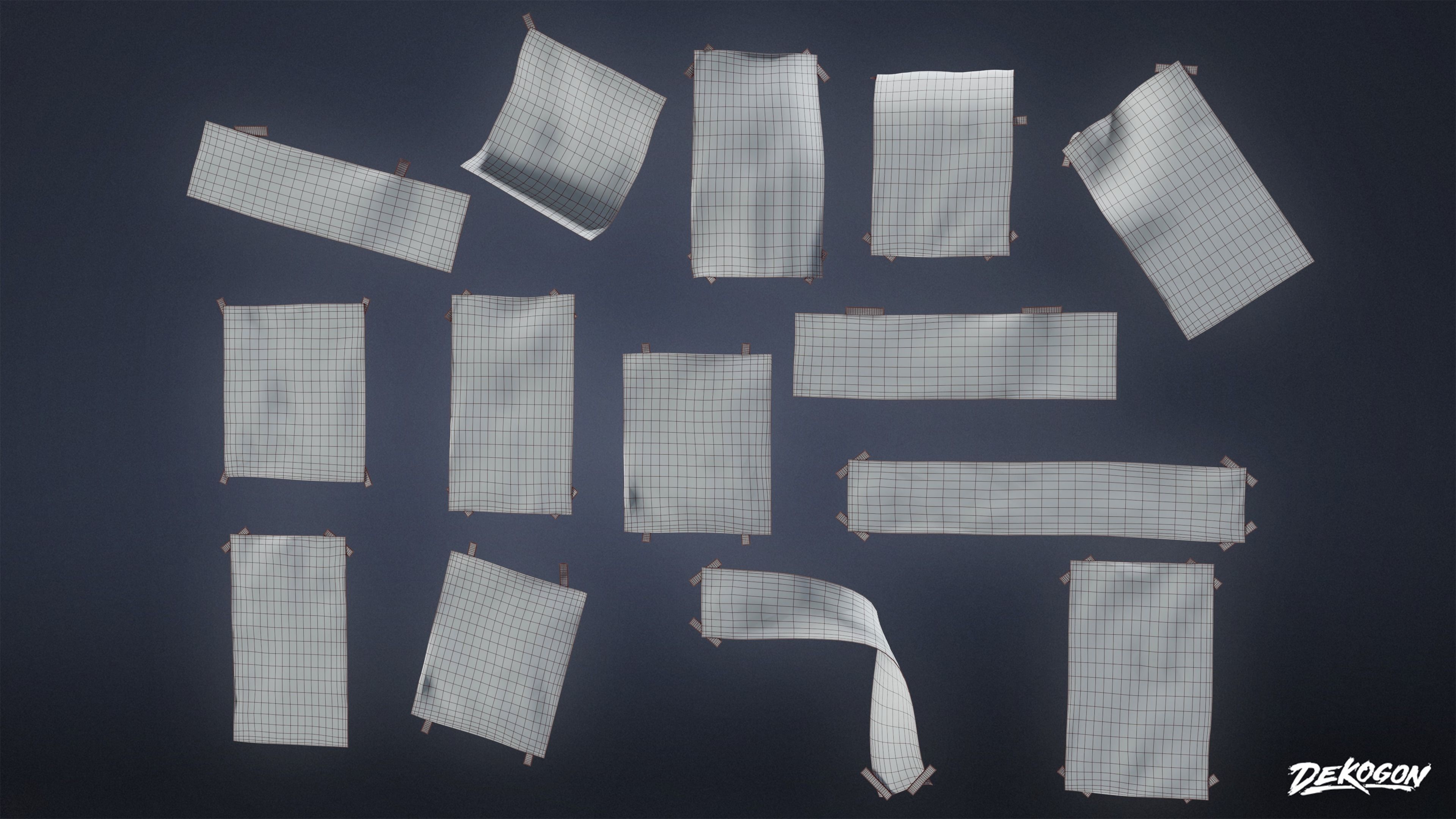 SIGNAGE - Business Signs 02 - LOW POLY AND NANITE Low-poly 3D model_13