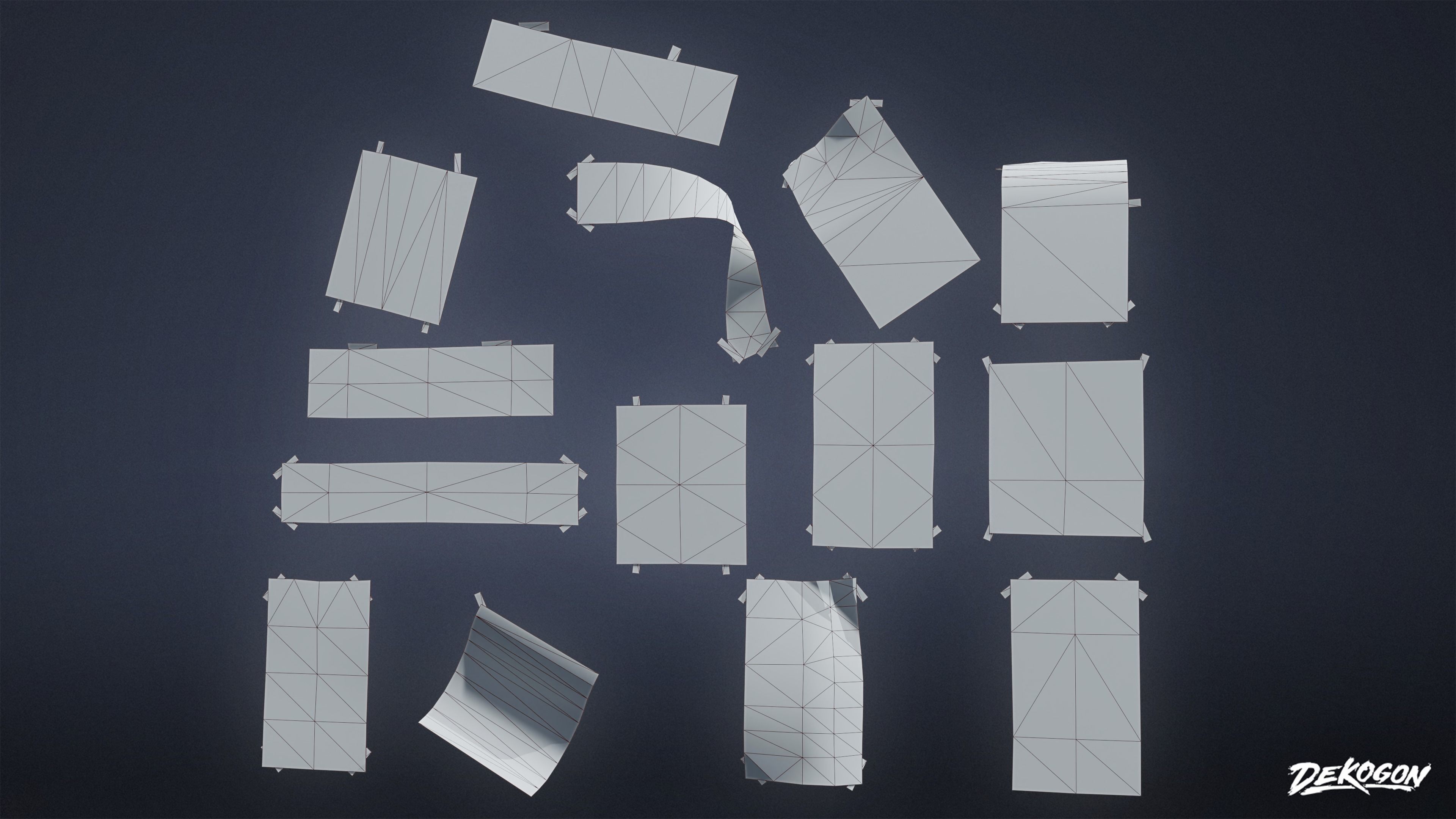 SIGNAGE - Business Signs 02 - LOW POLY AND NANITE Low-poly 3D model_1