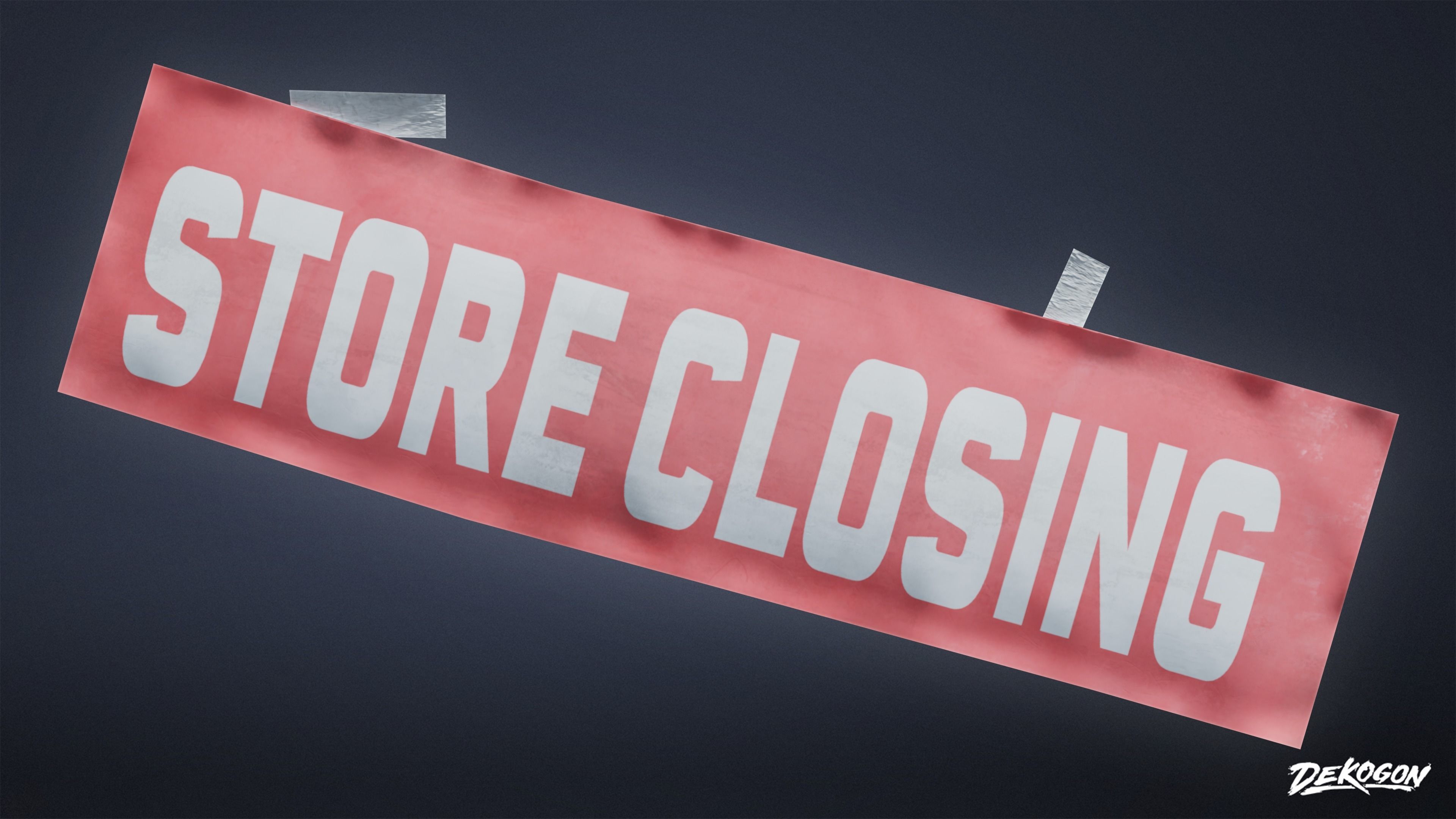 SIGNAGE - Business Signs 02 - LOW POLY AND NANITE Low-poly 3D model_10