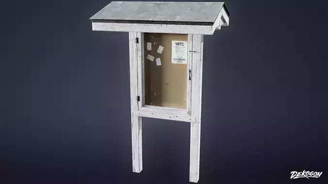 SIGNAGE - Events Sign 01 - LOW POLY AND NANITE