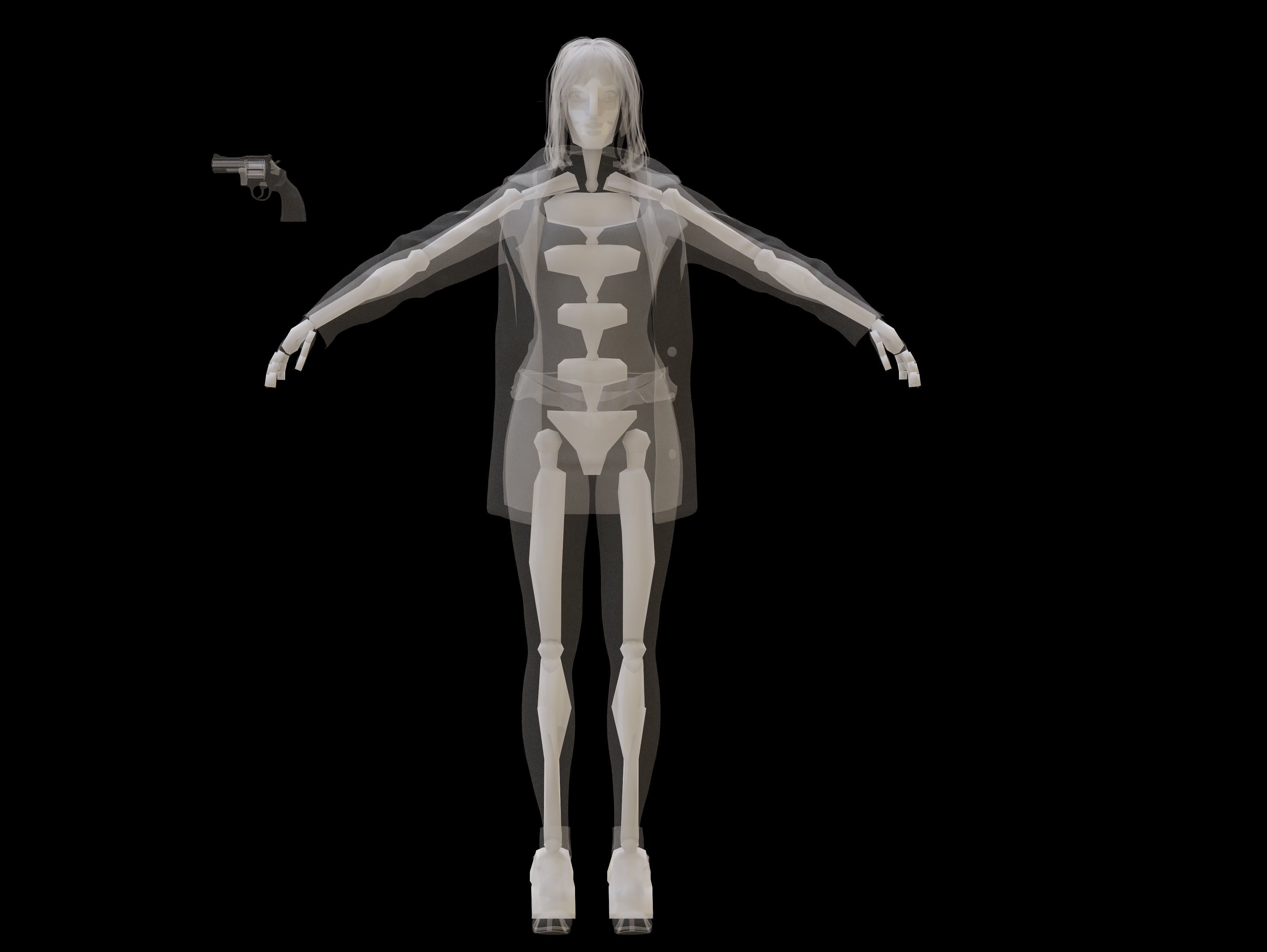 Harley Quinn from Joker Folie a Deux Low-poly 3D model_10