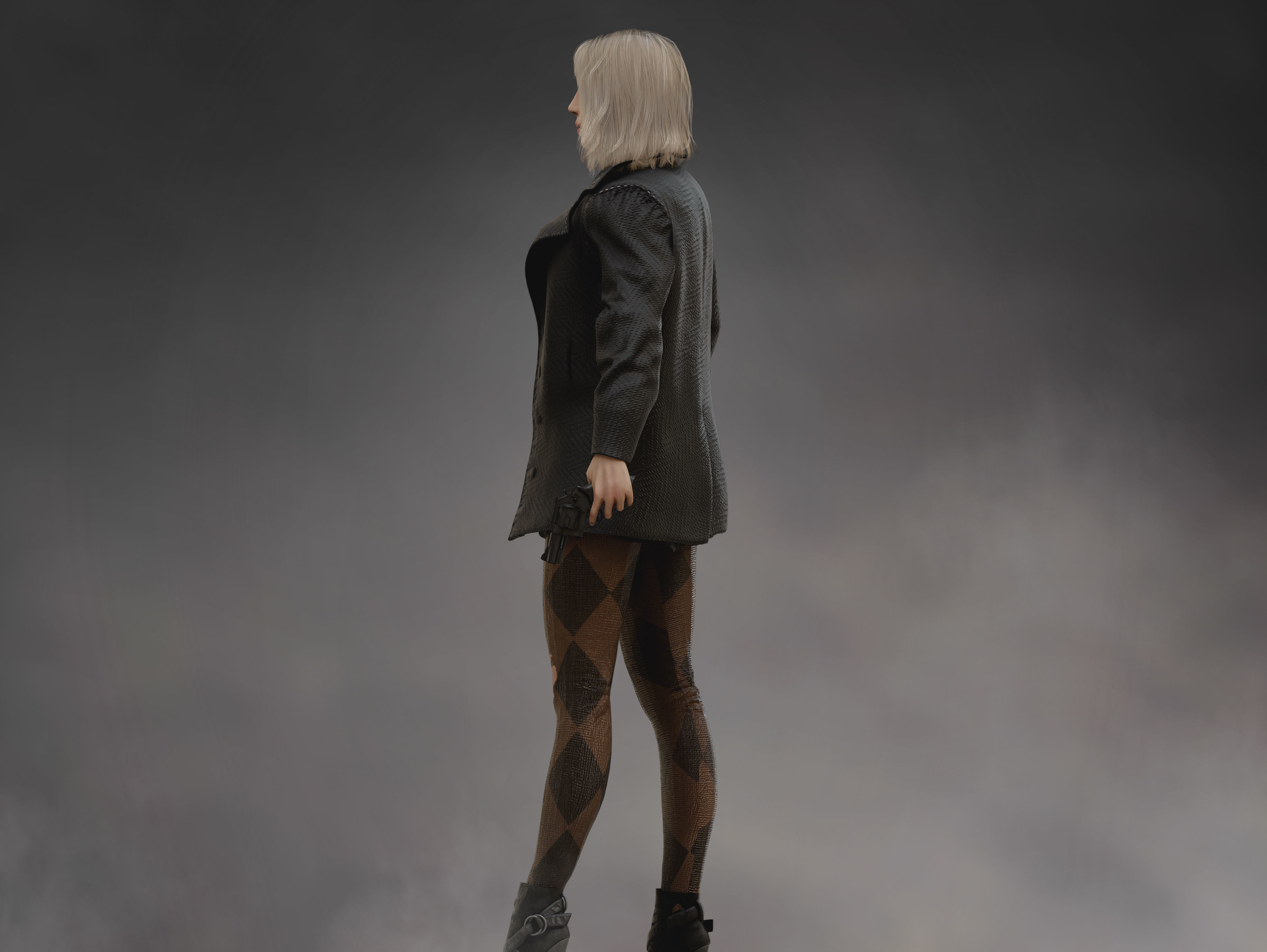 Harley Quinn from Joker Folie a Deux Low-poly 3D model_4