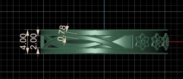 Golden Ring With Flowers Print 3D print model_6