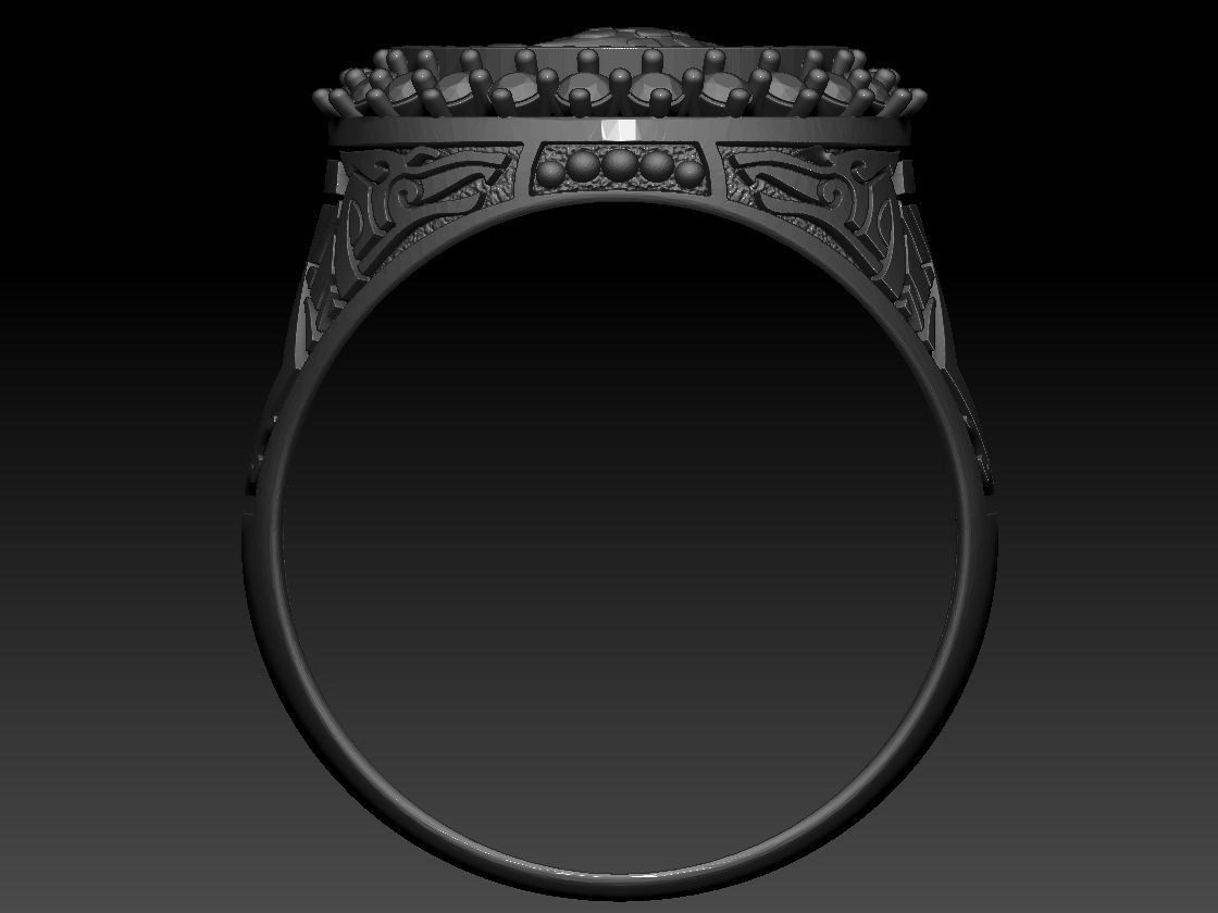 Zodiac sign Cancer Ring 3d Print Model 3D print model_5