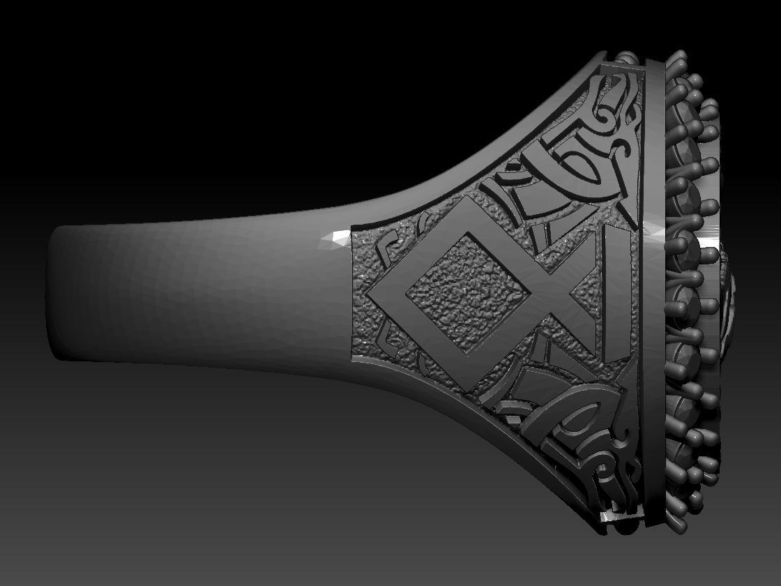 Zodiac sign Cancer Ring 3d Print Model 3D print model_6