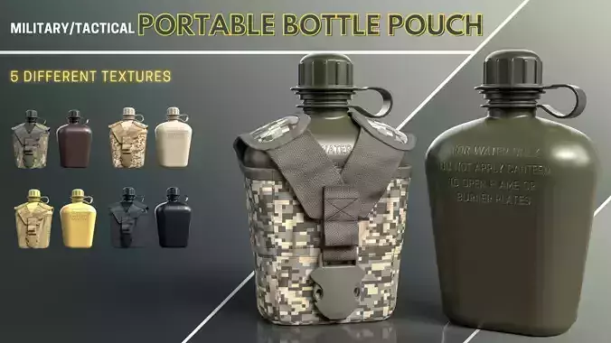 Military-Tactical Portable Bottle Pouch