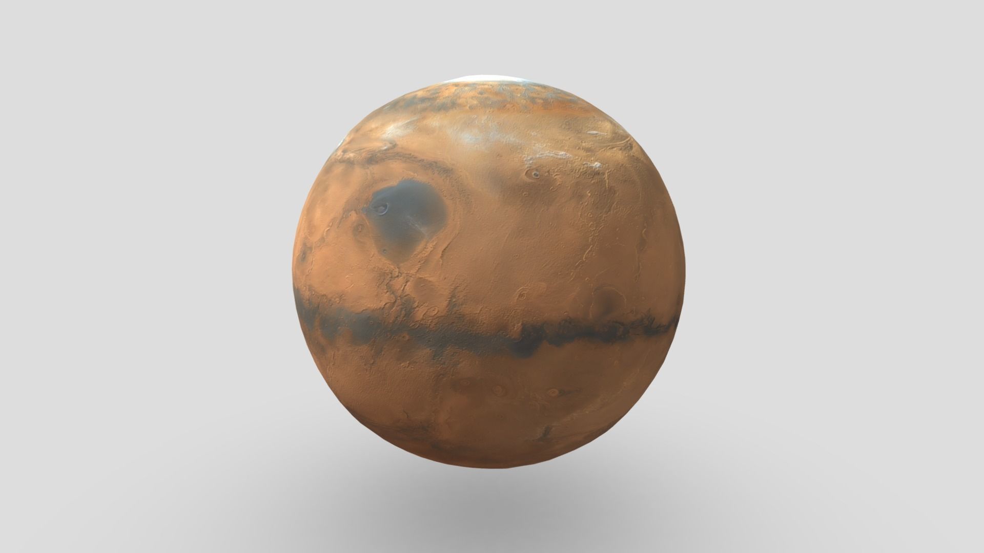 Planet Low-poly 3D model_3